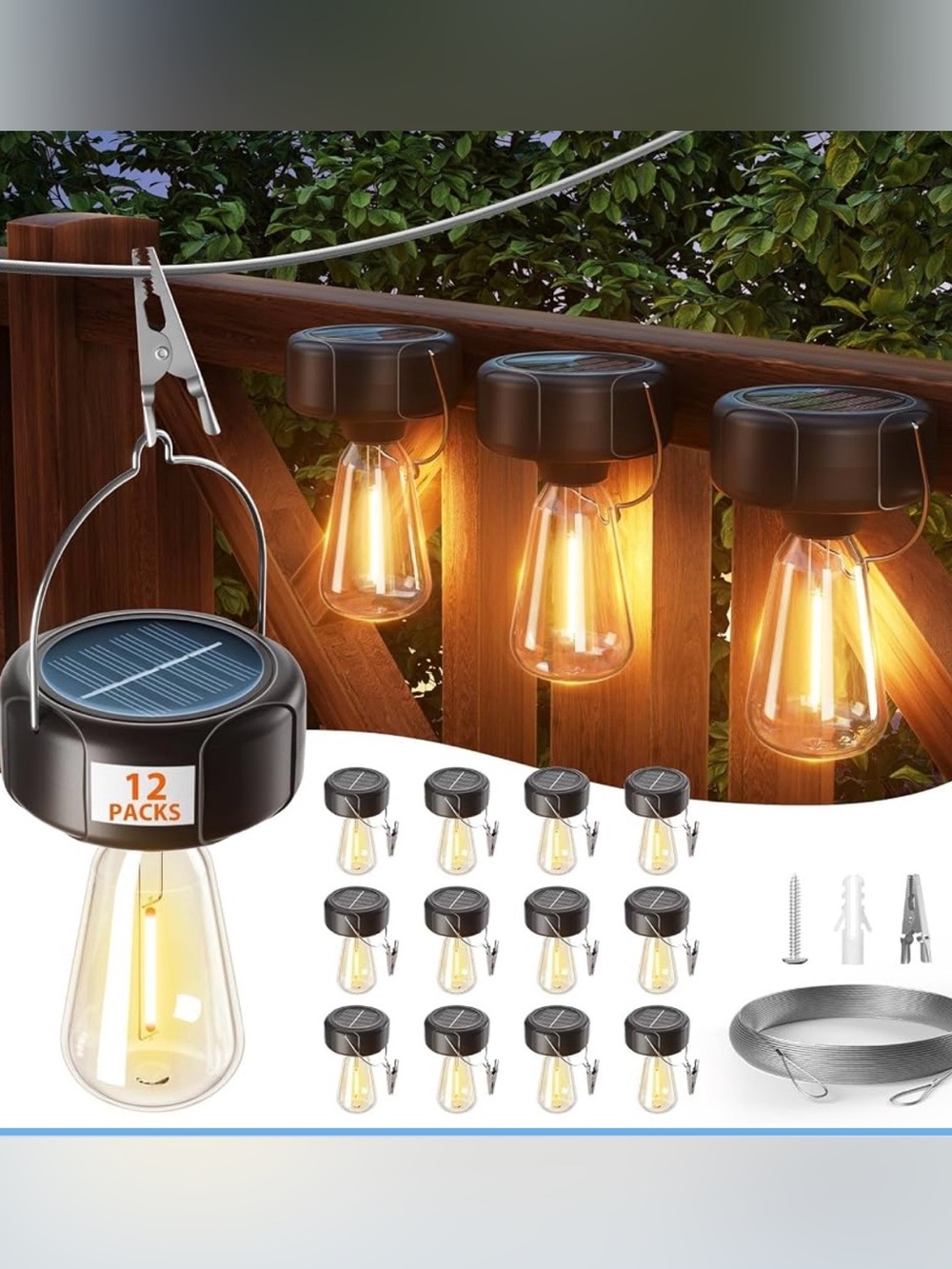 ๐ชท addlon 12-Pack DIY Solar String Lights โ Waterproof โ Multi-Scenario NEW
